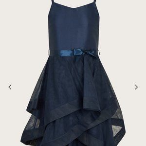 Monsoon UK party prom dress navy blue